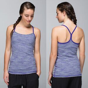 Lululemon Purple Spacedye Luon Strappy Racerback Power Y Tank